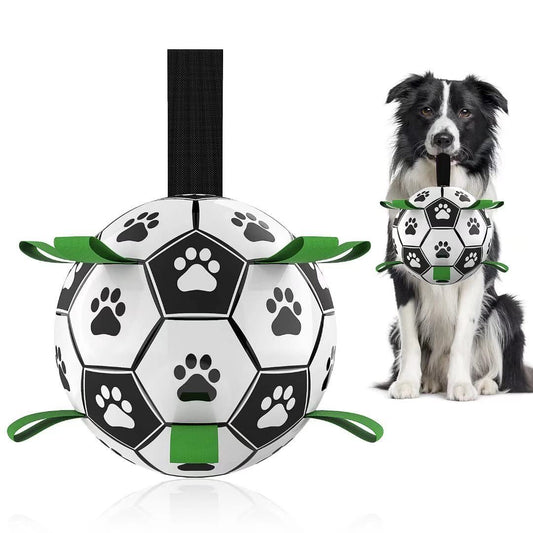 Pawline™ Dog Football Toy – Interactive & Durable