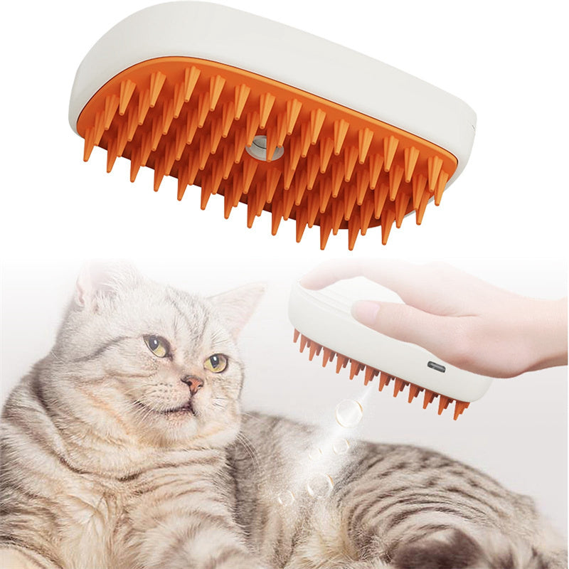 Pawline™ Steam Comb – USB Pet Brush for Cats & Dogs