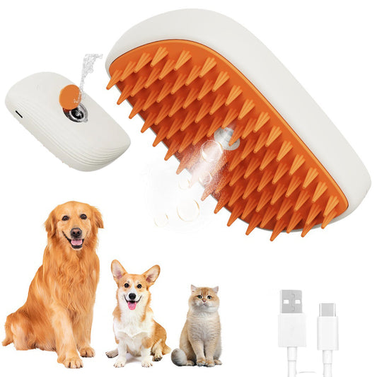 Pawline™ Steam Comb – USB Pet Brush for Cats & Dogs
