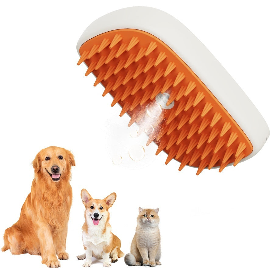 Pawline™ Steam Comb – USB Pet Brush for Cats & Dogs