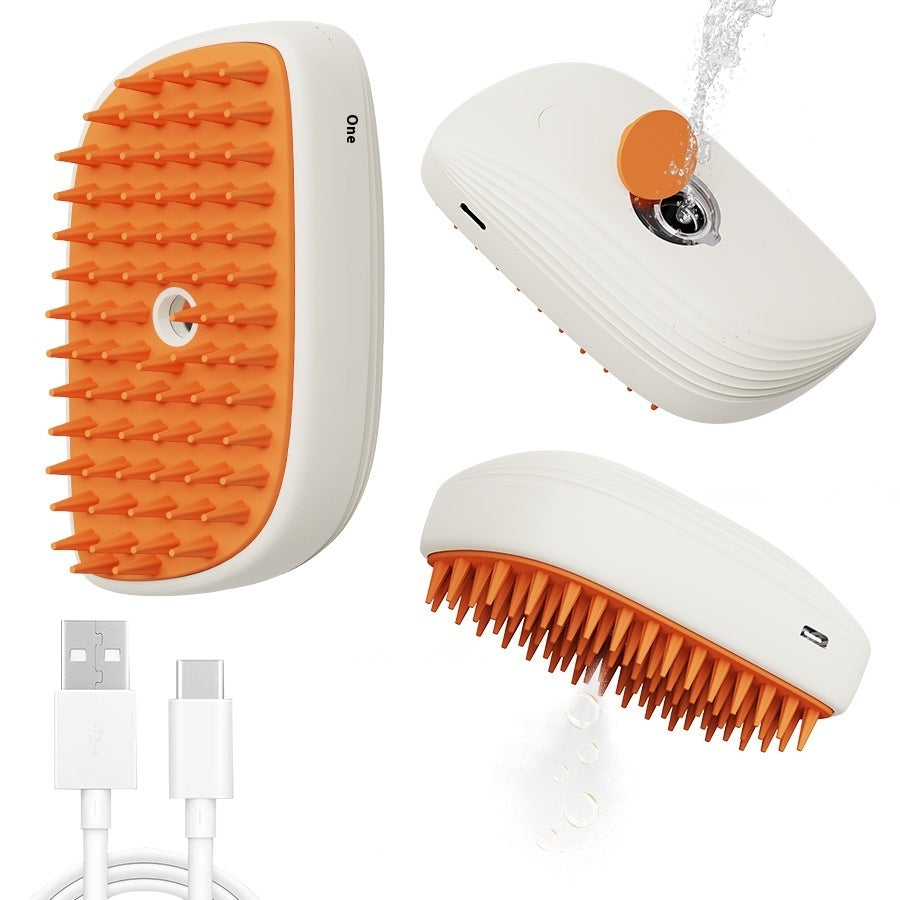 Pawline™ Steam Comb – USB Pet Brush for Cats & Dogs