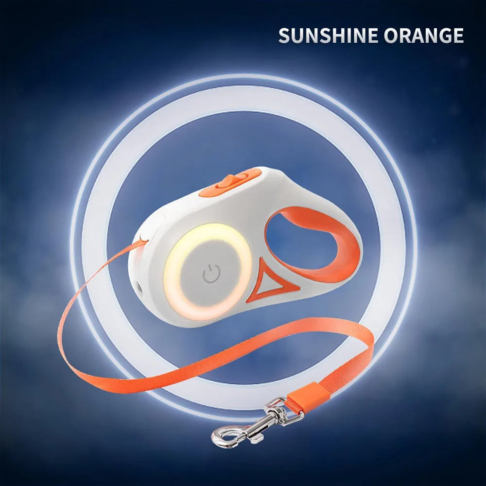 Pawline™ SmartWalk – LED Retractable Dog Leash (3–5M)